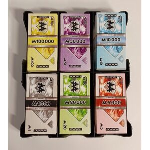 Monopoly Millionaire Money Bills Game Replacement Pieces‎ Lot with Holder